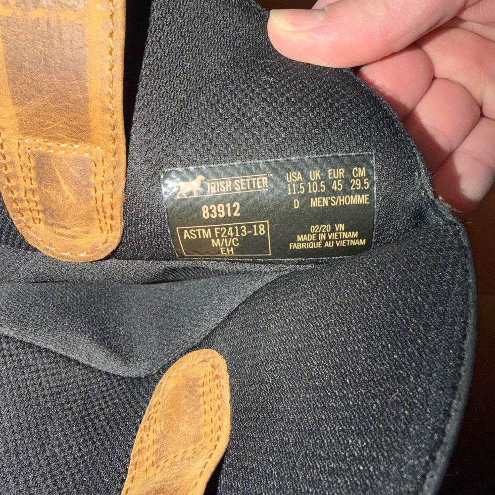 Men's Irish Setter Marshall Safety Toe Western Boots 11.5 D - Picture 5 of 5